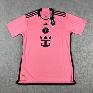 Inter Miami CF Men's Adidas Large Pink Black Aeroready Home Stadium Jersey